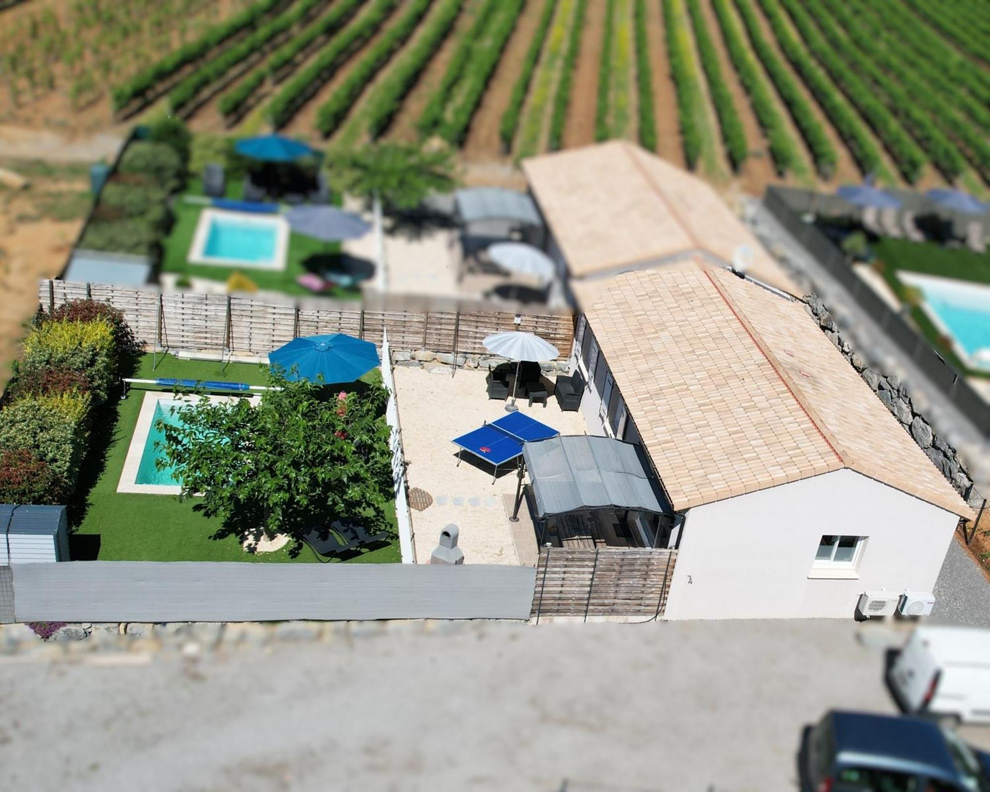 En Ardeche, Gite L'Odyssee Climatise Avec Sa Piscine Privee Et Chauffee Joyeuse Exteriör bild